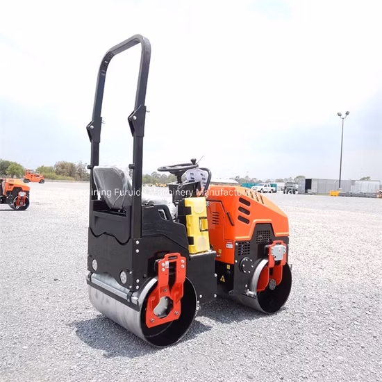 油圧ステアリング 1 トンのロード ローラー機械コンパクター アスファルト ロード ローラー Fyl